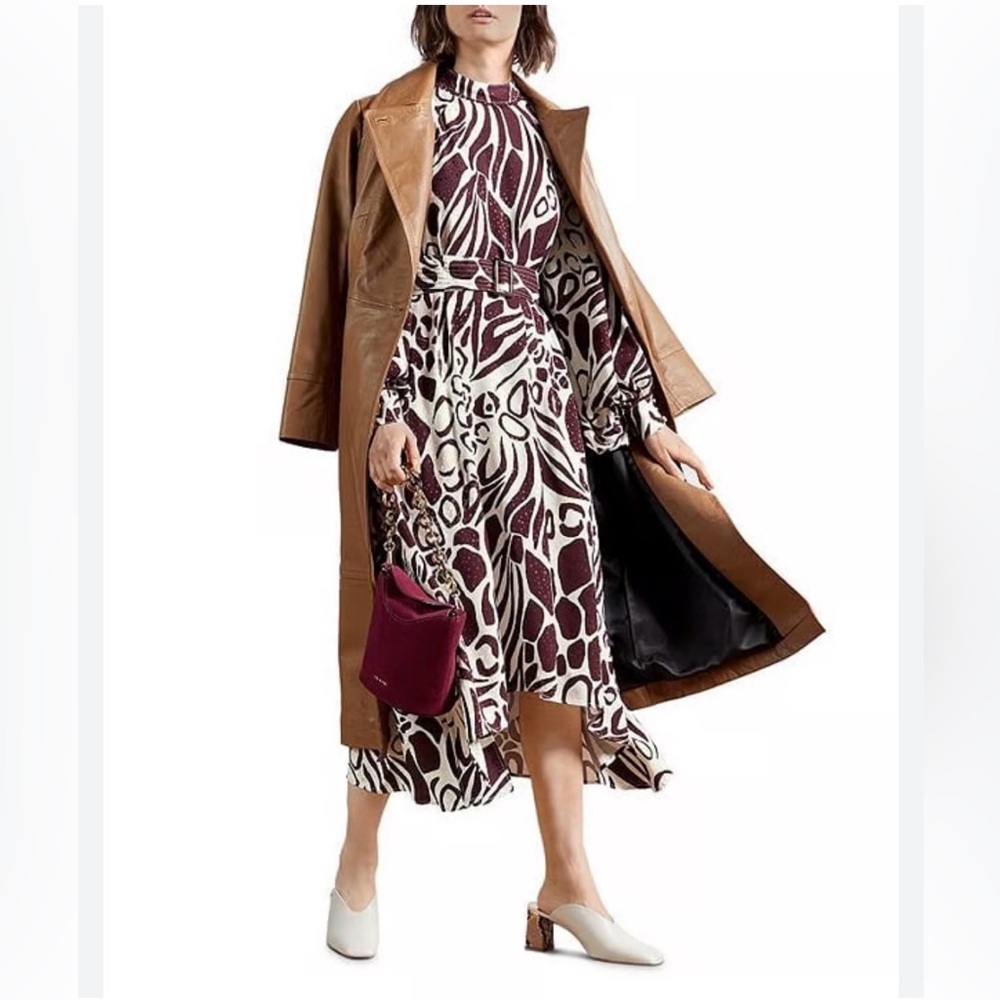 TED BAKER DRESS GIRAFTI DRESS SIZE 2